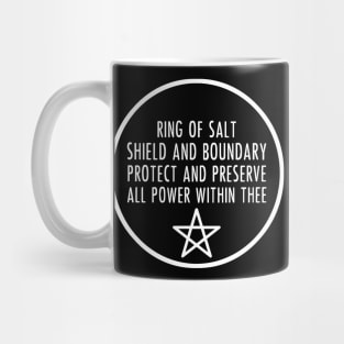 Ring of Salt Protection Pentagram Mug